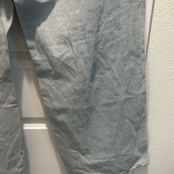 Casual Light Blue Distressed Wide Leg Jeans - Picture 3 of 3